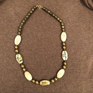 Beaded necklace.  25” circumference.